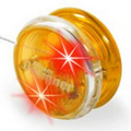 Light Up Yoyo - Translucent Yellow - Red LED